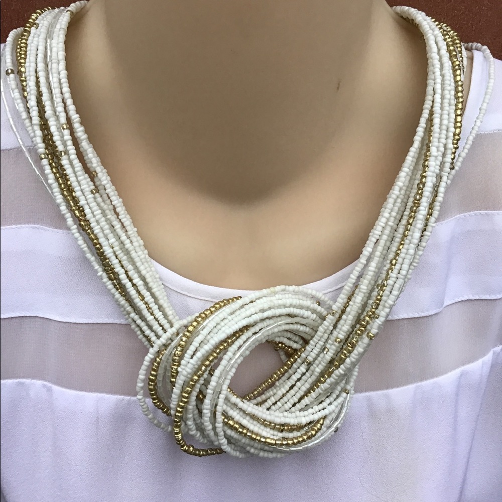 Beaded Knot Necklace, NWOT